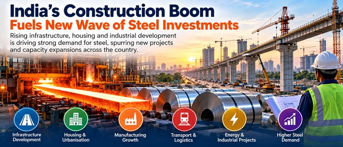 India's Construction Boom Fuels New Wave of Steel Investments as Capacity Expansion Gathers Momentum