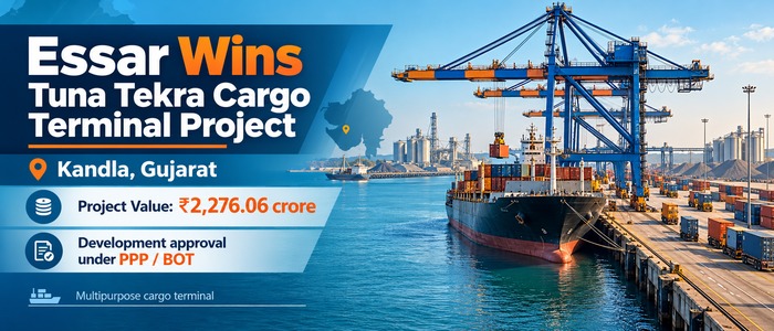 Essar Ports Secures Approval for ₹2,276 Crore Multipurpose Cargo Terminal at Kandla, Gujarat